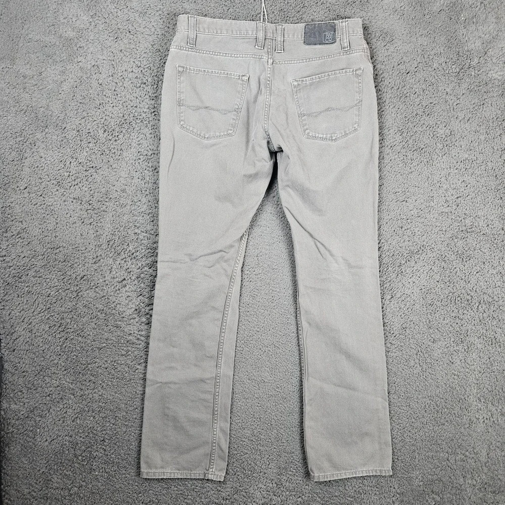Free World Night Train Regular Fit Charcoal Gray Pants Mens Size 32 Cotton Twill